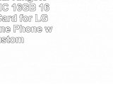Professional Kingston MicroSDHC 16GB 16 Gigabyte Card for LG VS740 Phone Phone with