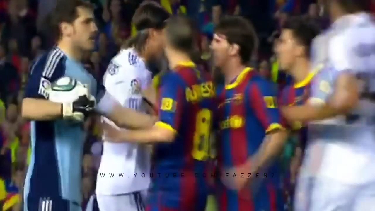 El Clasico - Angry Momets, Fouls, Red Cards - Real Madrid vs Barcelona - YouTube