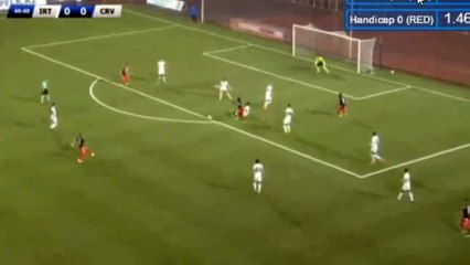 Gerard Gohou Penalty Goal HD - Kairat Almaty 1-0 Skenderbeu 13.07.2017