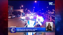 Dos sujetos armados fueron capturados por la policía