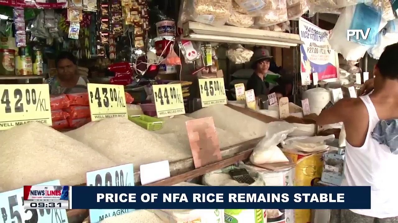 Price of NFA rice remains stable