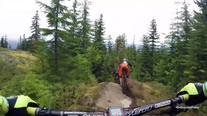 Mountain Biking the lower Whistler Bike Park