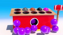 Balle enfant les couleurs éducatif pour marteau Apprendre jouets vidéo avec en bois collection