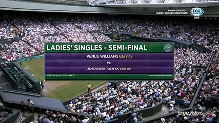 Venus Williams v Konta ( 6-4, 6-2 ) - Highlight 13.07.2017