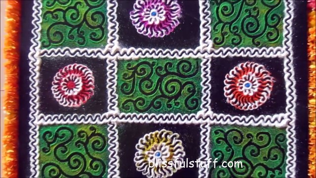 Easy galicha style free hand rangoli / Creative rangoli designs Rangoli designs by Poonam Borkar