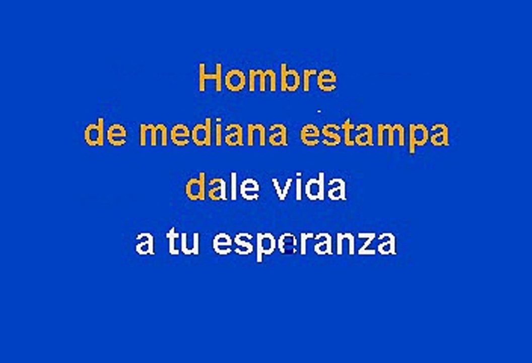 Napoleon - Hombre (Karaoke)