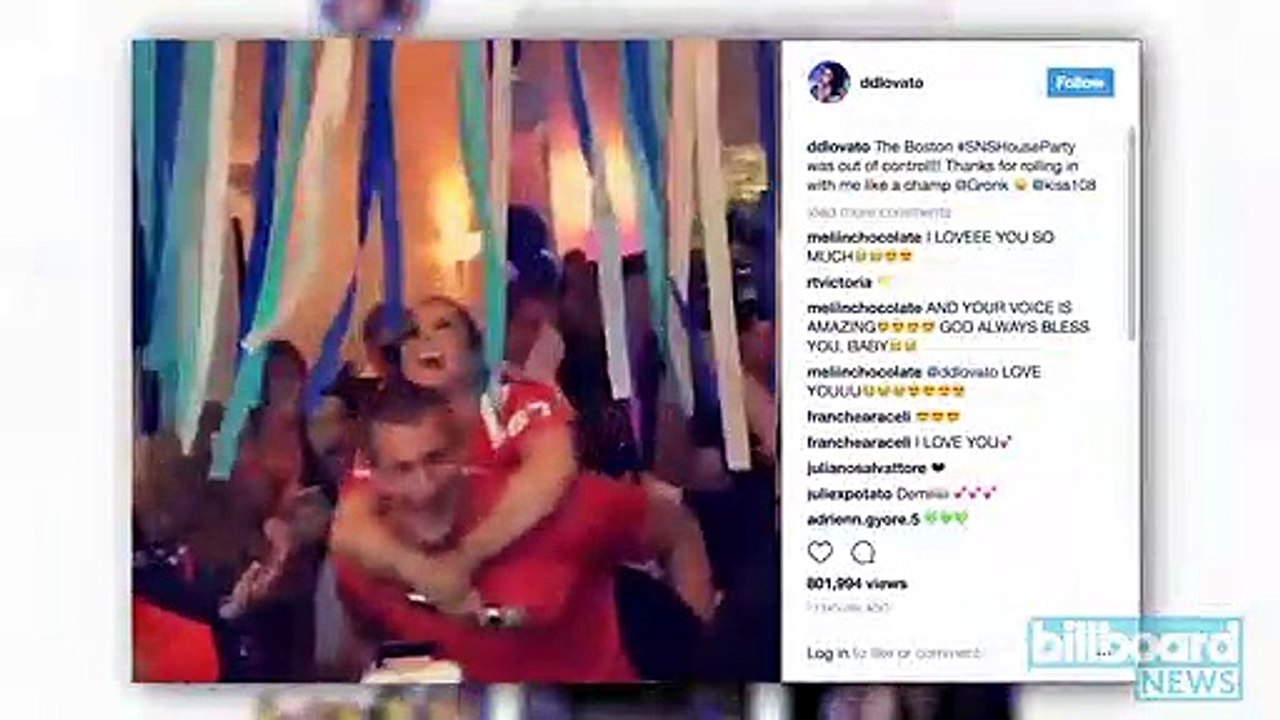 Demi Lovato Celebrates New Single  Sorry Not Sorry  With Epic House Party   Billboard News