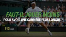 Au tennis, faut-il jouer moins pour avoir une carrière plus longue ?