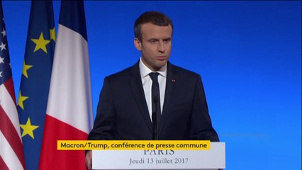 Conférence de presse commune Trump/Macron