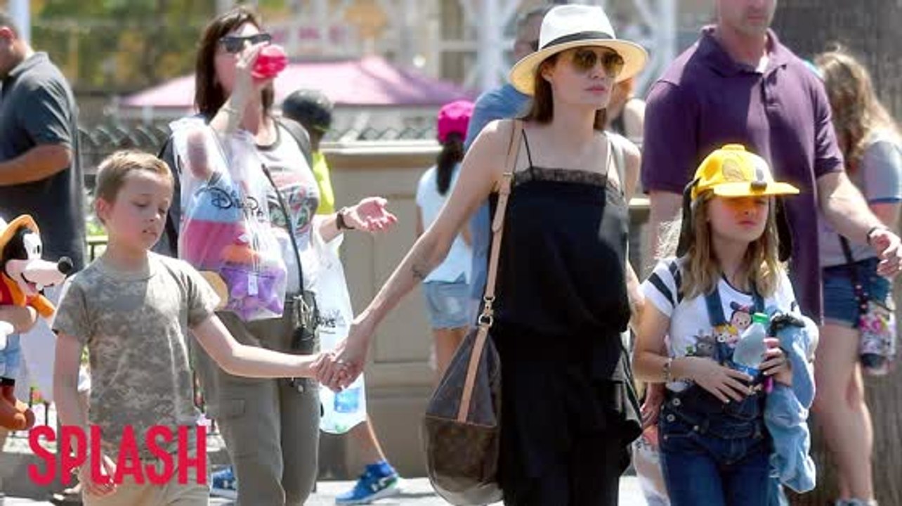 Angelina Jolie and Kids Enjoy Disneyland For Twins' 9th Birthday