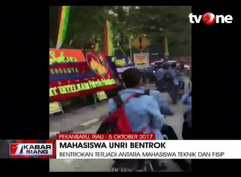 Bnetrokan di Universitas Riau, 6 Mahasiswa Terluka