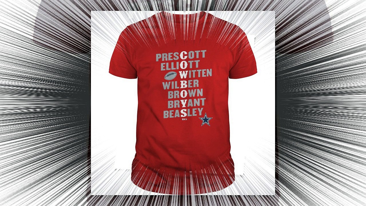 Beautiful Dallas Cowboys player team names Shirt