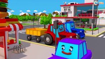 Eğitici çizgi filmi Traktör TOM ve Kamyon MAX - Yarış ve Renkli Traktörler - Akıllı arabalar