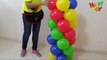 arco de balões espiral com 4 cores tema vingadores (guirlanda de balões 4 cores)