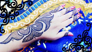 Latest Unique Henna Mehndi Design Back Hand new Naush Artistica