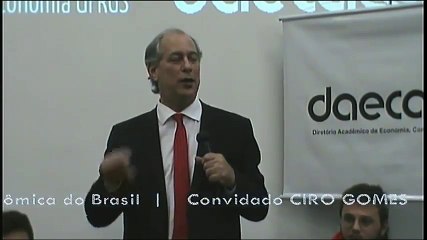 Ciro Gomes - FHC e a destruição do RS e de MG