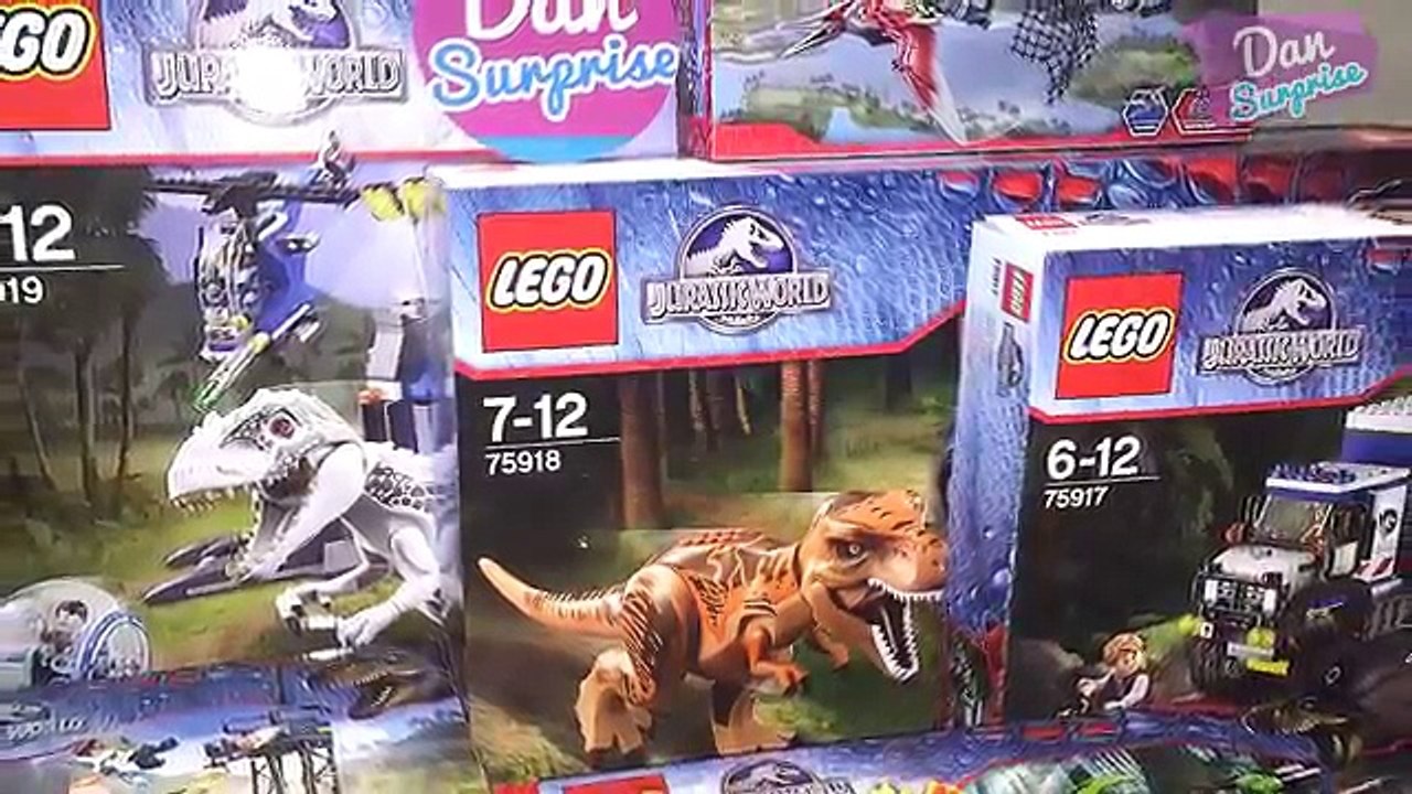 8 ORIGINAL LEGO DINOSAUR TOYS for kids JURASSIC WORLD - INDOMINUS REX T-REX VELOCIRAPTOR PTERANODON