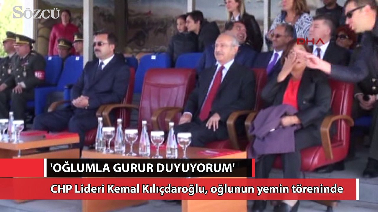 CHP Lideri Kemal Kılıçdaroğlu, oğlunun yemin töreninde