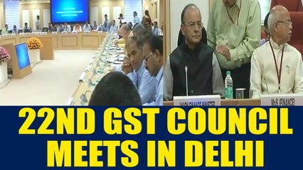 Tải video: Arun Jaitley chairs 22nd GST council meeting, relief to small & medium traders expected