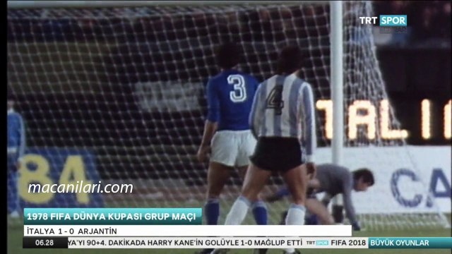 [HD] 10.06.1978 - FIFA World Cup 1978 Group A Matchday 3 Argentina 0-1 Italy