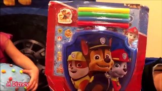 Paw Patrol Spy Chase Police Car Full Of Giant Surprise Eggs With lots of Skittles