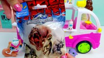 Shopkins Season 3 Scoops Ice Cream Truck Filled with Surprise Blind Bag Toys Unboxing Fun Video