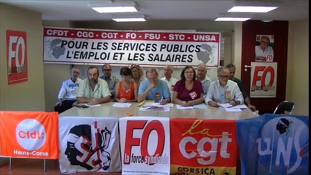 Loi travail : Les syndicats de Haute-Corse TOUS unis contre les «ordonnances Macro»