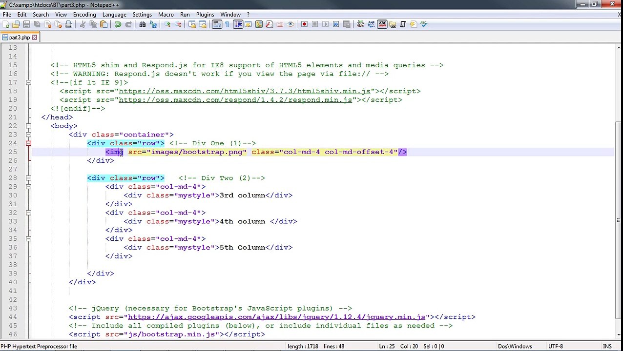 Part 6 Bootstrap Grid Classes Image use 6