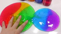 Rainbow Colors Drinking Boltte Jelly Slime Combine Learn Colors Slime and Icecream