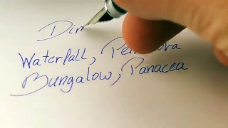 Asmr writing and drawing with a fountain pen