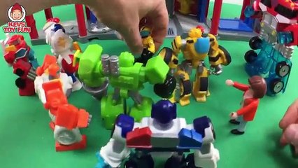 School Bus Playmobile Kids Go On Fieldtrip To Transformers Rescue Bots Command Center With Bus Song