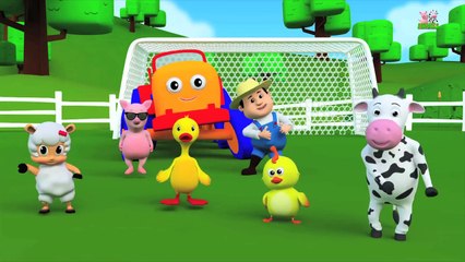 Wheels On The Bus Go Round And Round | 3D Nursery Rhyme Songs | Video For Children by Farmees S01E16