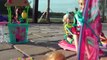 JET SKI ! Elsa & Anna toddlers - Accident - Big Pool - Water Scooter- Kayak - Windsurfing - Slide