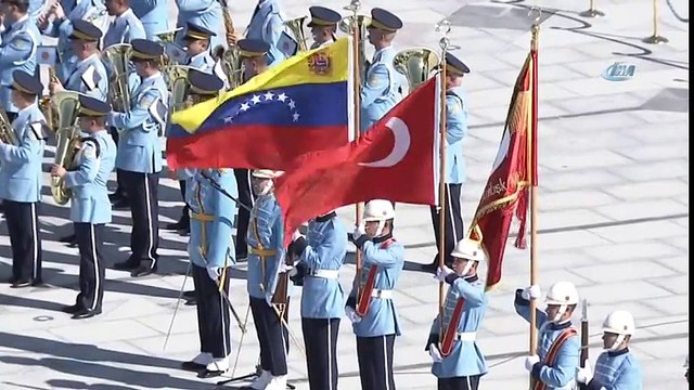Erdoğan, Venezuela Devlet Başkanı'nı Resmi Törenle Karşıladı
