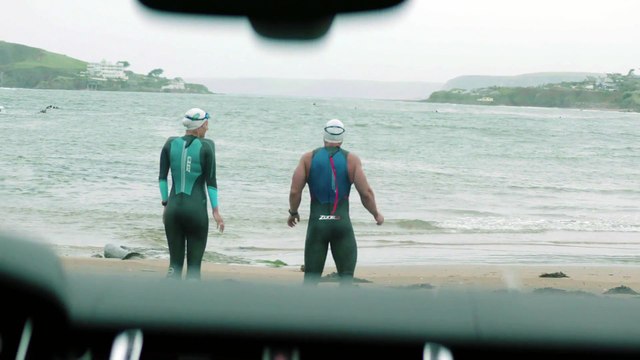 Challenge accepted - New Range Rover Sport conquers land and sea in unique point-to-point - Drone