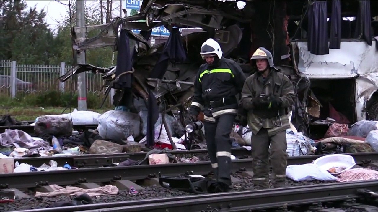 Tote und Verletzte nach Kollision von Zug und Bus in Russland
