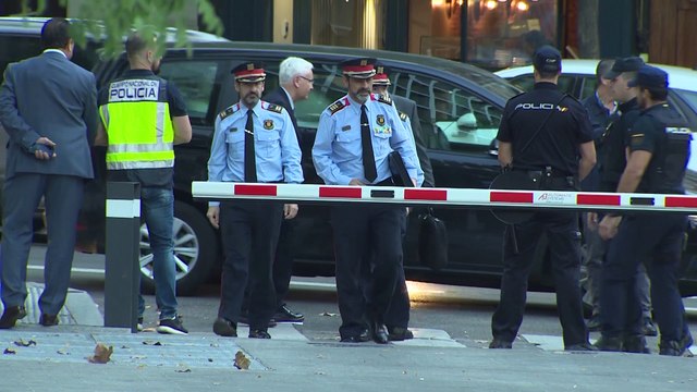 Trapero declara en la Audiencia entre gran dispositivo policial