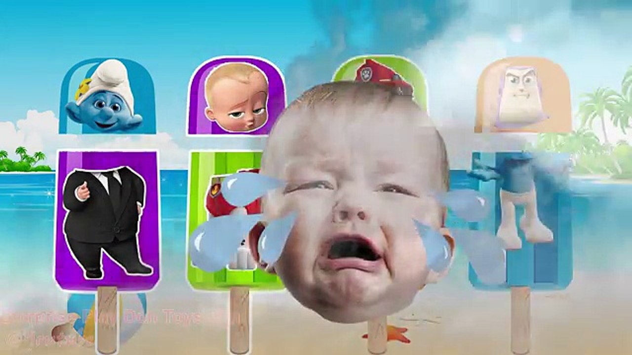 Wrong Ice Cream Learn Colors Boss Baby Paw Patrol Toy Story Smurf Johny Johny Yes Papa Finger Family
