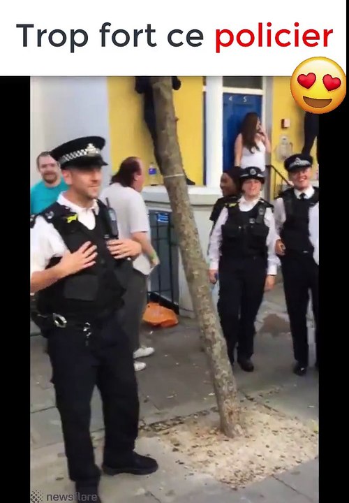 Un policer danse sur du hip-hop en plein concert ! ET IL GÈRE !