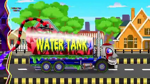 Good Vs Evil | Water Tank Trucks | Scary Monster Trucks For Children