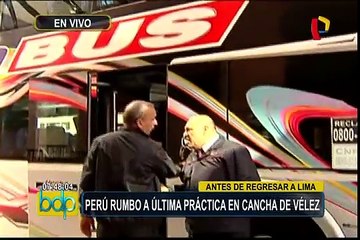 Selección peruana rumbo a última práctica antes de regresar a Lima