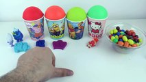Play Doh Kinder Surprise Eggs Toys Rainbow Learn Colors Trolls Disney Frozen Peppa Pig Ben And Holly