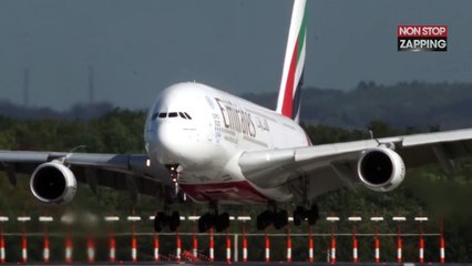 L’atterrissage spectaculaire d’un Airbus A380 en pleine tempête (Vidéo)