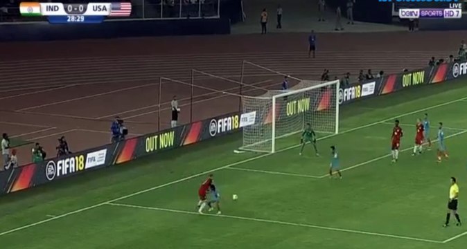 (Penalty) Sargent J. Goal HD - India U17 0-1 USA U17 06.10.2017