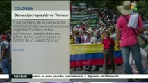 Colombia: org. denuncian represión policial contra campesinos