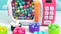 LEARN COLORS with MAGIC MICROWAVE, Harry Potter, Shopkins, Candy GUMBALLS BFFs TOY Surprises