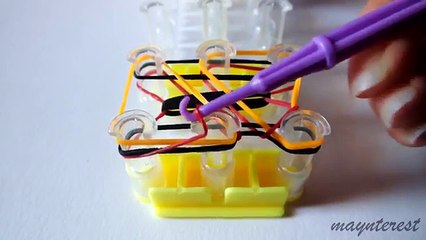 PULSERA de GOMITAS Zigzag multicolor (con telar) | BRACELET