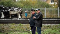 Al menos 16 muertos en choque entre tren y autobús en Rusia