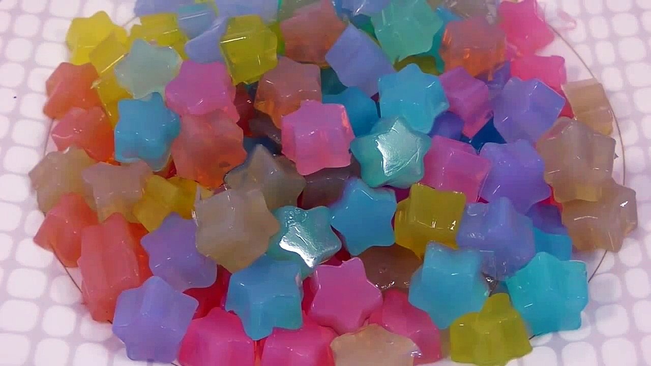 How to Make Rainbow Color Mini Star Pudding Recipe Jelly Cooking 무지개 미니별 젤리 푸딩 만들기!! 푸딩 요리 소꿉 놀이