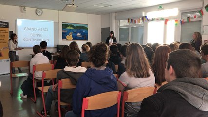 Sousana Alkilani raconte aux collégiens pourquoi elle a fui la Syrie